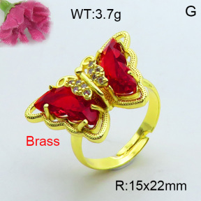 Fashion Brass Ring  F3R400390bhva-J17
