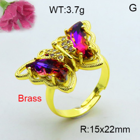 Fashion Brass Ring  F3R400393bhva-J17