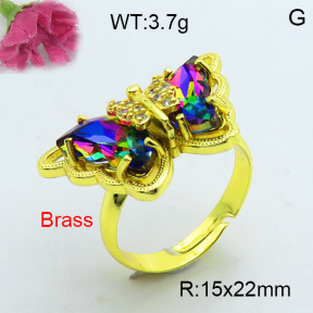 Fashion Brass Ring  F3R400395bhva-J17