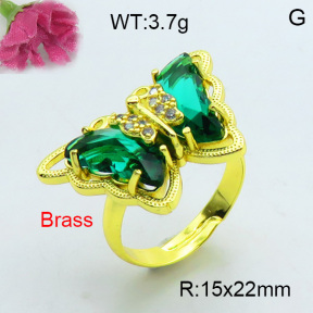 Fashion Brass Ring  F3R400396bhva-J17