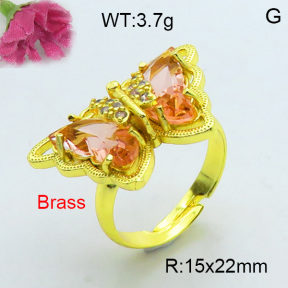 Fashion Brass Ring  F3R400397bhva-J17