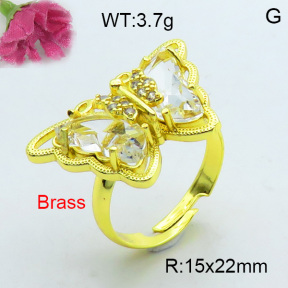 Fashion Brass Ring  F3R400398bhva-J17
