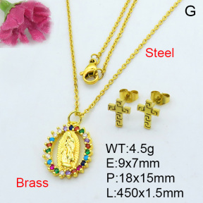 Fashion Brass Sets  F3S007039bhva-J17