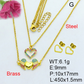 Fashion Brass Sets  F3S007042vihb-J17