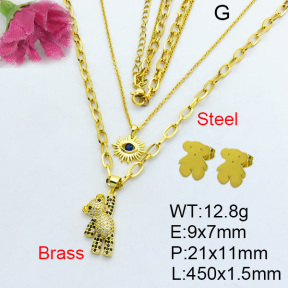 Fashion Brass Sets  F3S007046aivb-J17