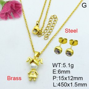 Fashion Brass Sets  F3S007050bhia-J17