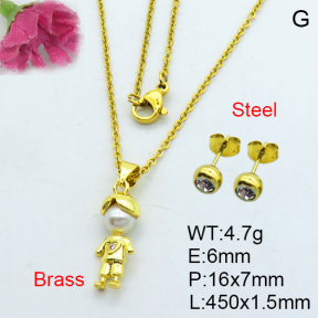 Fashion Brass Sets  F3S007051vhhl-J17