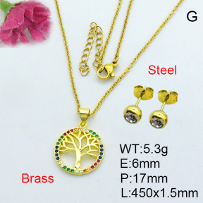 Fashion Brass Sets  F3S007054bhia-J17