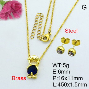 Fashion Brass Sets  F3S007056vbpb-J17