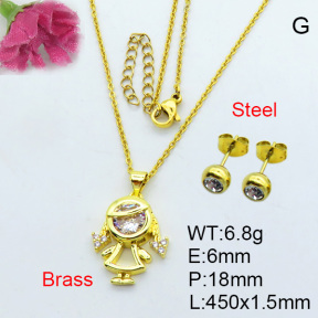 Fashion Brass Sets  F3S007057bhva-J17