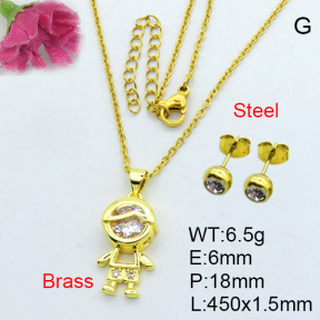 Fashion Brass Sets  F3S007058bhva-J17