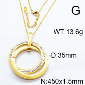SS Necklace  6N4003406vbpb-434