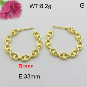 Fashion Brass Earrings  F3E200186vbmb-L017