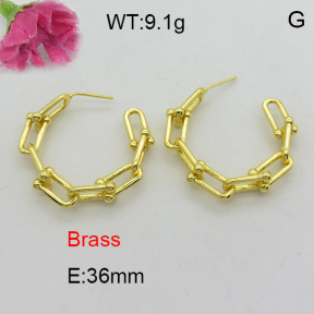 Fashion Brass Earrings  F3E200187vbmb-L017