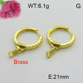 Fashion Brass Earrings  F3E402278vbmb-L017