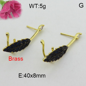 Fashion Brass Earrings  F3E402286bhva-L017