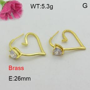 Fashion Brass Earrings  F3E402291vbmb-L017