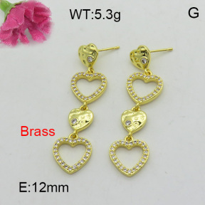 Fashion Brass Earrings  F3E402294ahjb-L017