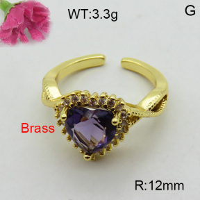 Fashion Brass Ring  F3R400403ablb-L017