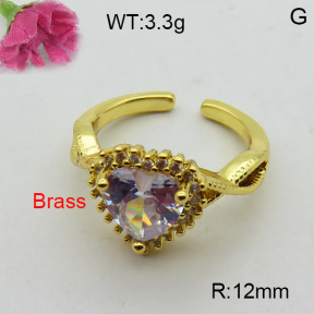 Fashion Brass Ring  F3R400404ablb-L017