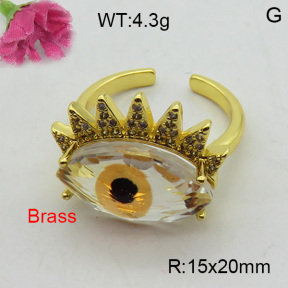 Fashion Brass Ring  F3R400408vbnb-L017