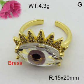 Fashion Brass Ring  F3R400412vbnb-L017