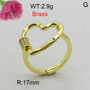 Fashion Brass Ring  F3R400418ablb-L017