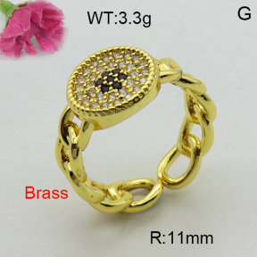 Fashion Brass Ring  F3R400419baka-L017