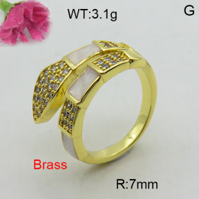 Fashion Brass Ring  F3R400423vbmb-L017