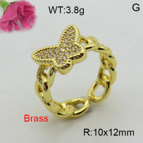 Fashion Brass Ring  F3R400425baka-L017