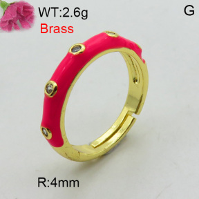 Fashion Brass Ring  F3R400428vbmb-L017