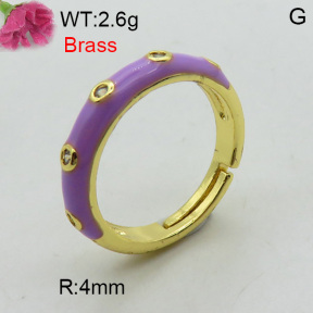 Fashion Brass Ring  F3R400431vbmb-L017