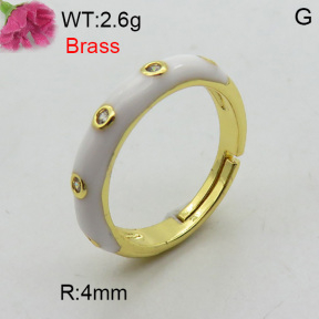 Fashion Brass Ring  F3R400432vbmb-L017
