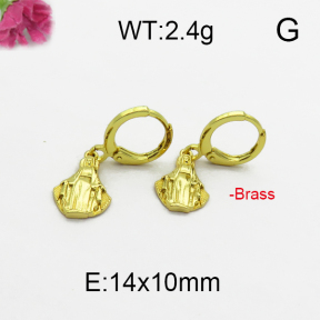 Fashion Brass Earrings  F5E200001vbpb-J125