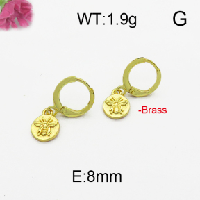 Fashion Brass Earrings  F5E200004vbpb-J125