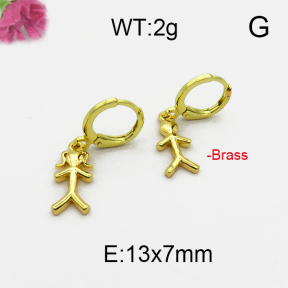 Fashion Brass Earrings  F5E200005bhva-J125
