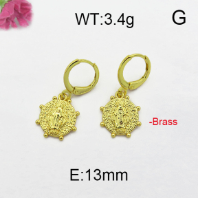 Fashion Brass Earrings  F5E200007bhva-J125