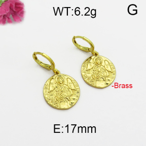 Fashion Brass Earrings  F5E200010bhia-J125