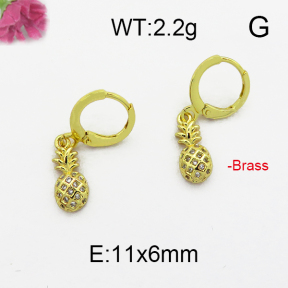 Fashion Brass Earrings  F5E400006bhva-J125