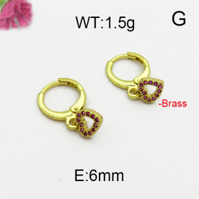 Fashion Brass Earrings  F5E400007vbpb-J125