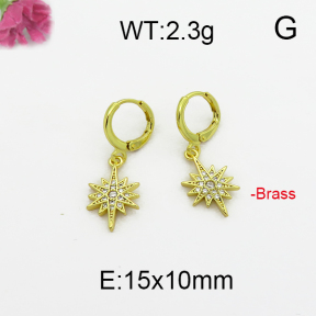 Fashion Brass Earrings  F5E400011vhkb-J125