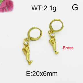 Fashion Brass Earrings  F5E400012bhia-J125