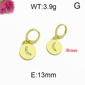 Fashion Brass Earrings  F5E400022bhva-J125