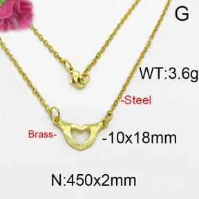 Fashion Brass Necklace  F5N200030bhva-J125