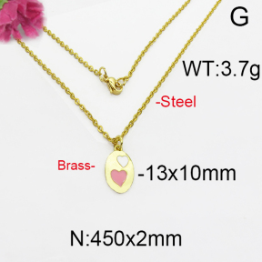 Fashion Brass Necklace  F5N300003bhva-J125