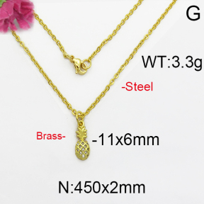 Fashion Brass Necklace  F5N400008vbpb-J125
