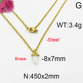 Fashion Brass Necklace  F5N400013bhva-J125