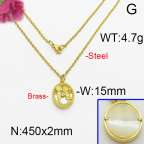 Fashion Brass Necklace  F5N400032ahjb-J125