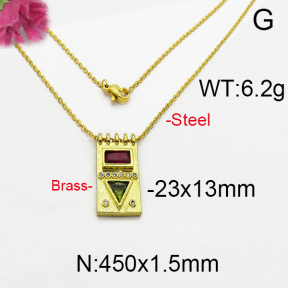 Fashion Brass Necklace  F5N400052ahjb-J125