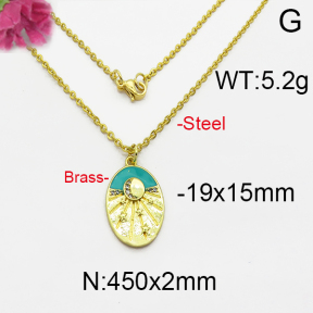 Fashion Brass Necklace  F5N400062ahjb-J125